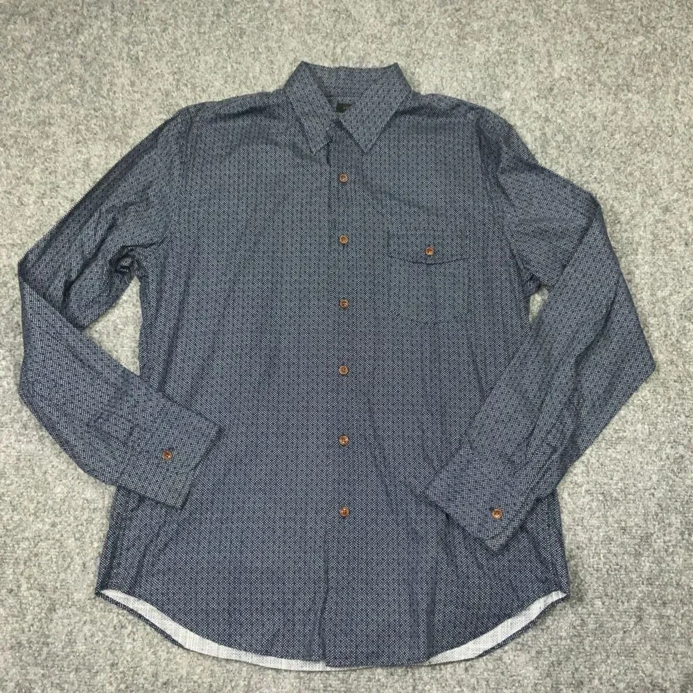 J.Crew Shirt Mens Size M Blue Button Up Causal Office Business  Preppy